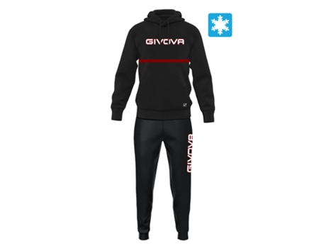 Chándal para Hombre GIVOVA (3XL - Lana - Negro)