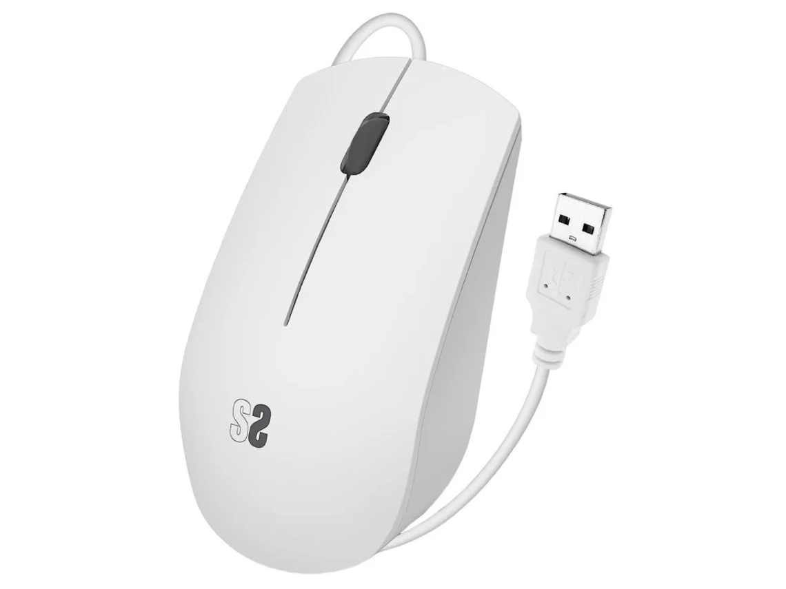Ratón de negocios silencioso Subblim de 1200 ppp, color blanco