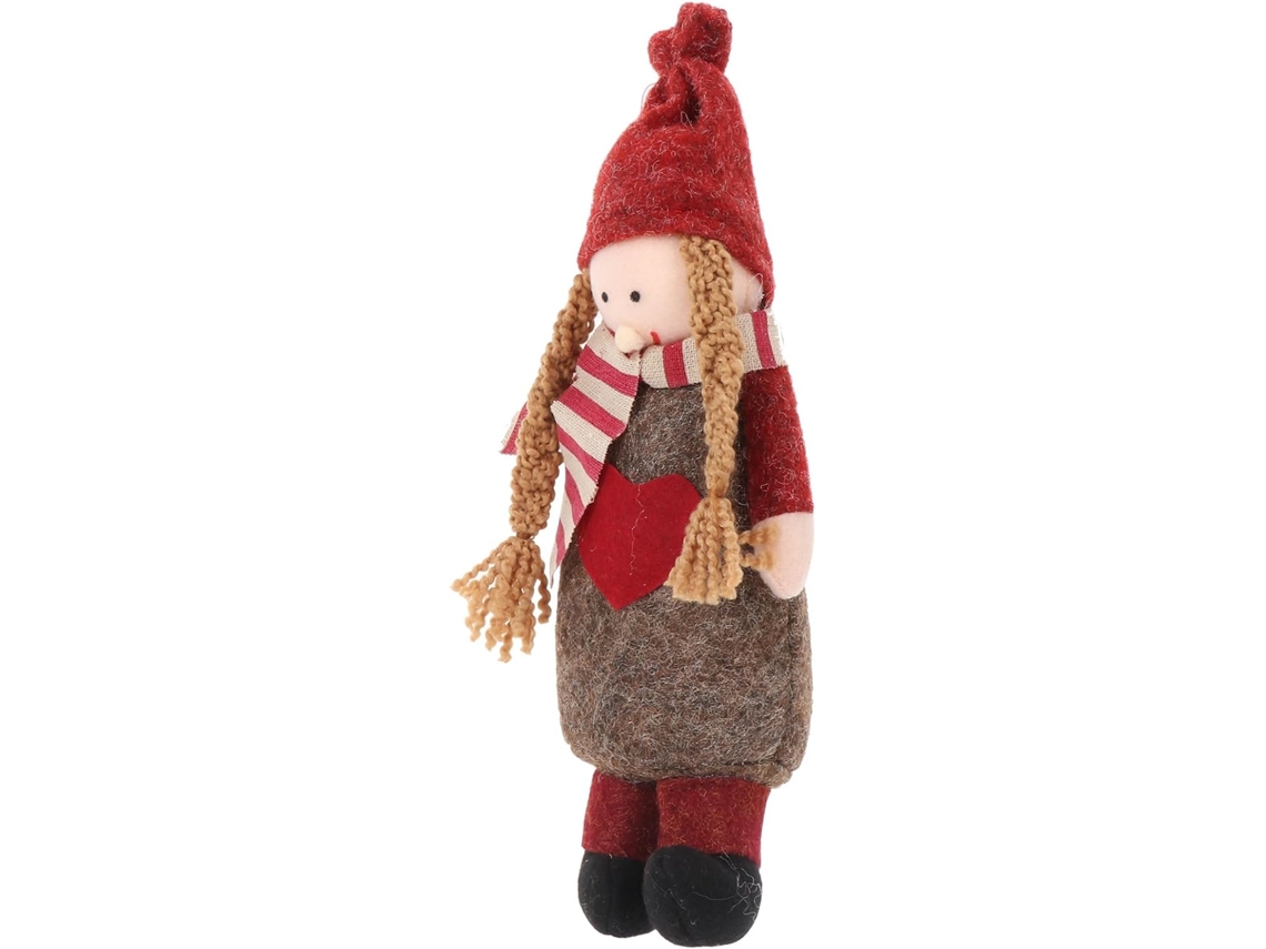 Adorno Muñeca Tejida Decoración Fiestas Navideñas Ambiente Acogedor Adorable Estilo Dibujos Animados Escenas