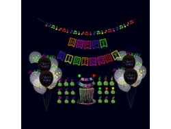 Letras fluorescentes para decorar fiestas de cumpleaños de adultos y niños en 2026.
