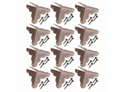 12 Protectores De Esquina Decorativos De Hierro Bronce Para Joyero, Protector De Borde De Madera