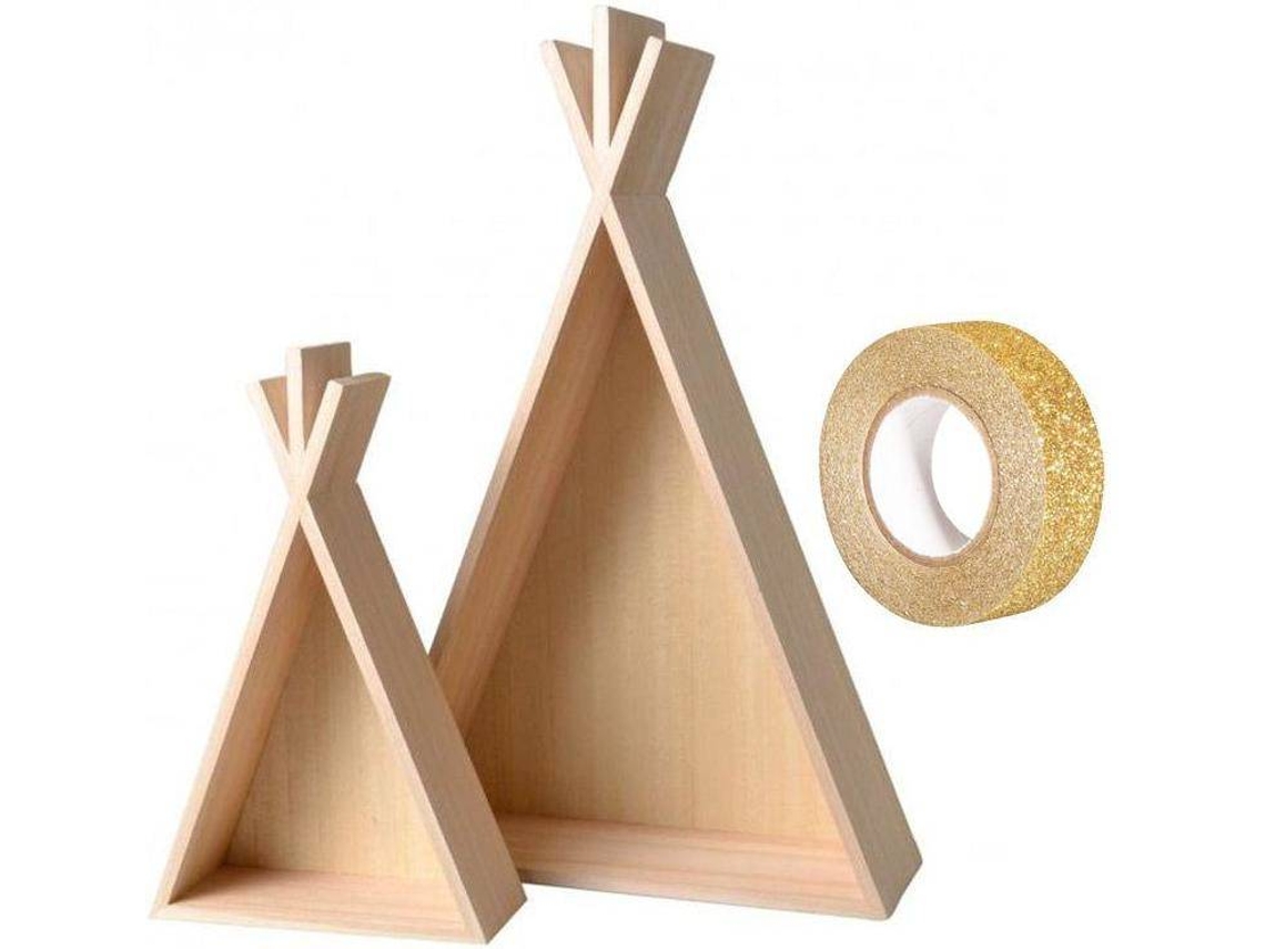 Estante YOUDOIT (Dorado - Madera - 26 cm)