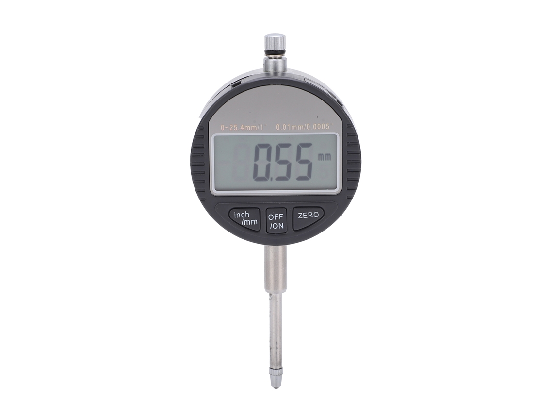 Indicador De Cuadrante Digital Electrónico, Rango De Medición De 0 A 25,4 Mm ± 0,01 Mm, Conversión De Pulgadas A Sistema Métrico.