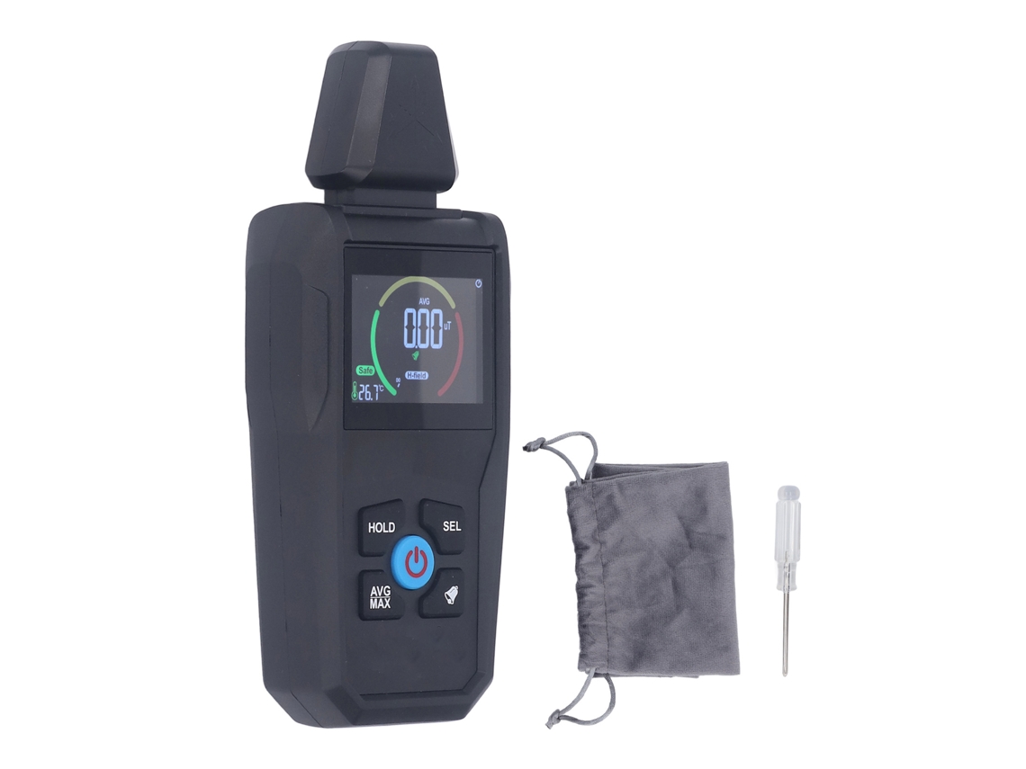 Medidor de EMF de Alta Precisão com Alarme Luz e Som Detector de Radiação Eletromagnética LCD