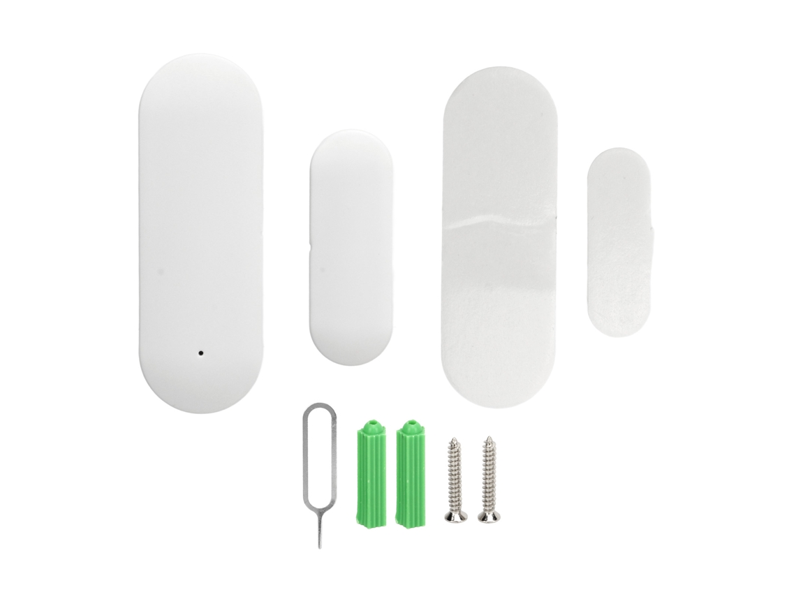 Sensor de puerta y ventana Wifi con aplicación y control de voz, alarma magnética inteligente para la seguridad del hogar