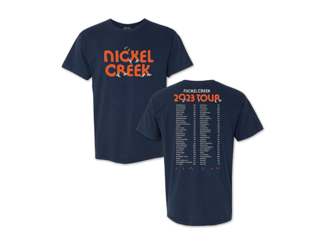 Camiseta Nickel Creek Dancing Feet Tour ROCKINSTONE Unisex Adulto Más vendido Talla: XXL