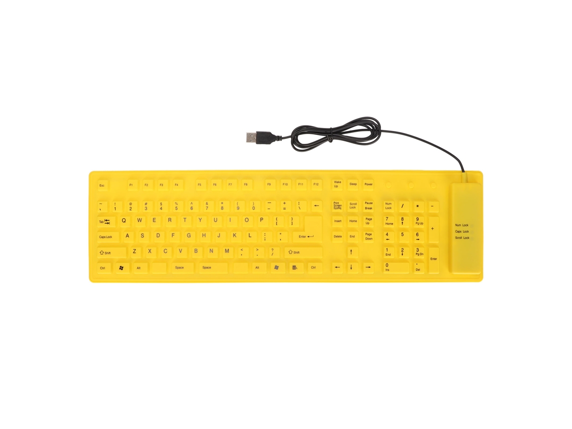 Teclado Plegable De Silicona Impermeable Y Silencioso