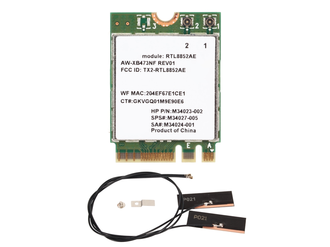 Tarjeta de red inalámbrica Baoj-2026 Wifi6 M.2 574 Mbps 2.4 GHz 1200 Mbps 5 GHz Bt5.2 Rtl8852ae Plug and Play para Windows 10