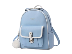 Mochila de piel sintética para mujer, estilo moderno, antirrobo, ideal para la escuela, la universidad y viajes. Color: Azul.