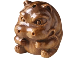 Colgante Hipopótamo Madera Ligero Portátil Decoración Única Cualquier Espacio Regalo Original Compañeros
