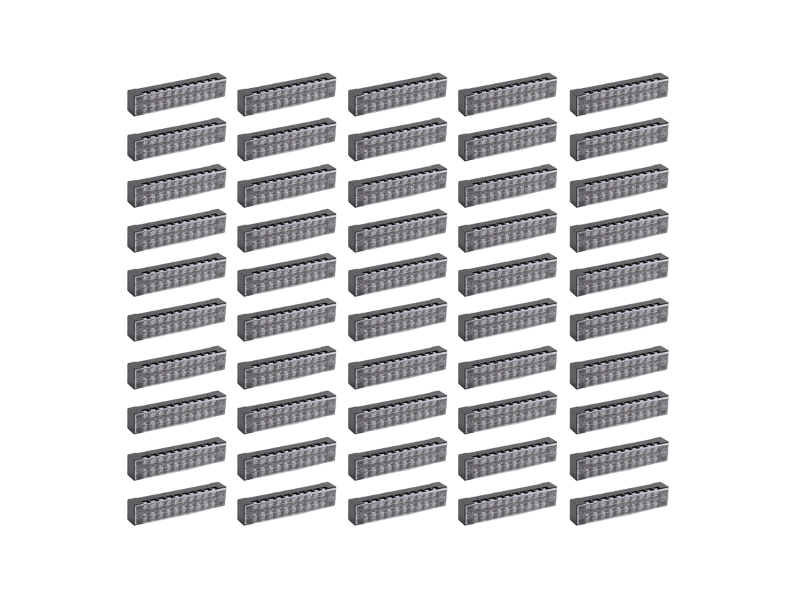 50 Piezas Bloque Terminal Conductividad Eléctrica Estable Fiable Compacto Conector De Cable 5a 600v Para Fábricas