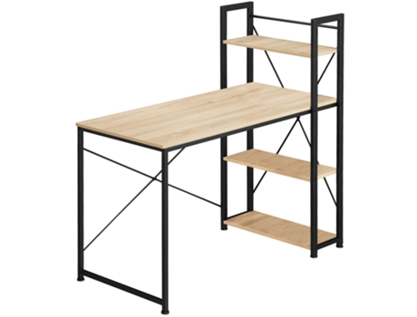 Escritorio De Ordenador Hershey TECTAKE (Madera Industrial Ligera - Aglomerado - 122 X 61 X 120 cm)