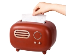 2026altiro-soporte Multifuncional Para Papel Higiénico Con Diseño De Radio Retro Para Sala De Estar (rojo)