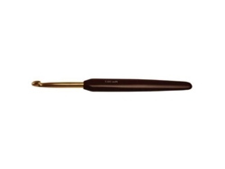 Aguja de crochet de aluminio dorado Knitpro de 6,5 mm
