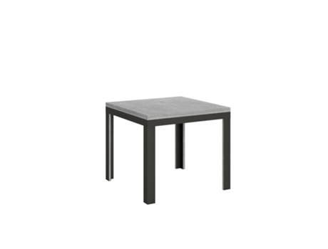 Mesa de Comedor ITAMOBY Linea Libra (90x90/180 - Paneles de Melamina - Cemento)