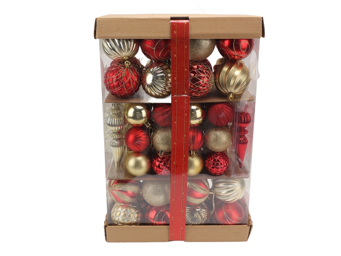 74 bolas navideñas decorativas surtidas para el árbol de Navidad