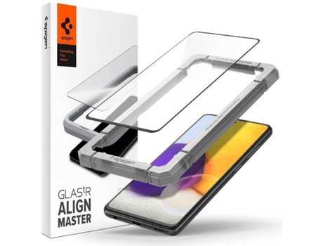 Película Cristal Templado Samsung Galaxy A52 5G SPIGEN Full Cover Negro