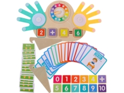 Juego Educativo De Madera Para Aprender Los Números, Juego Portátil Para Contar Para Niños Y Niñas