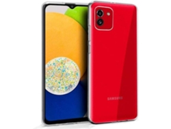 Case For Samsung Galaxy A03 (4g) Gtrpesp Transparent Silicone Tpu Gel Case Mobile Phone Tempered Glass Screen Protector