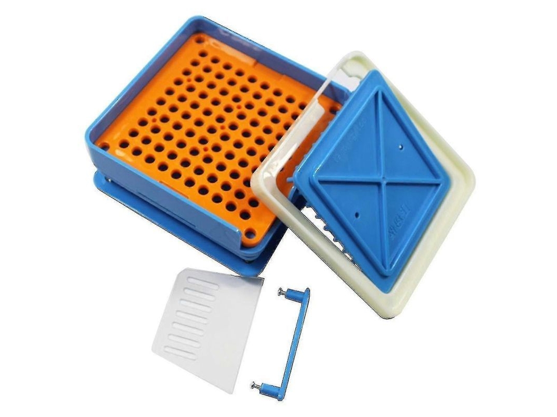 Máquina De Llenado De Cápsulas Con 100 Orificios Y Placa Ajustable, Diy 00 Plástico Azul