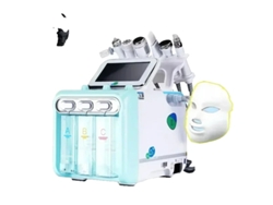 Máquina de hidrotratamiento con chorro de oxígeno H2O2 para limpieza facial y limpieza de la piel.