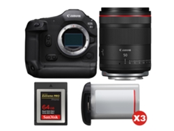 Canon Eos R1 + Rf 50mm F/1.4 L Vcm + 1 Sandisk 64gb Extreme Pro Cfexpress Type B + 3 Canon Lp-e19 + Ebook “20 Consejos Para Fotos Que Impactan”