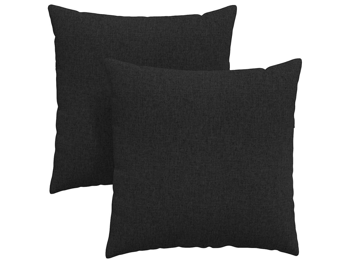 Juego de 2 cojines para sofá HARLANV1 de 60x60cm, color negro.