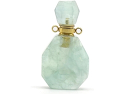 Colgante de botella de perfume recargable, joyería ligera para mujer, accesorios de cristal. Gokoco