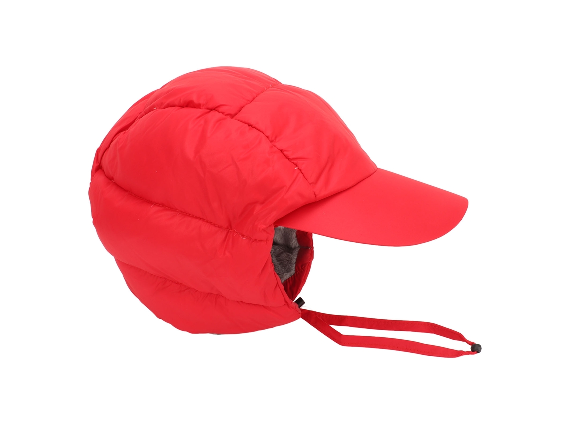 Gorro de esquí cálido e impermeable con orejeras, de nailon, para ciclismo y montañismo de invierno, rojo.