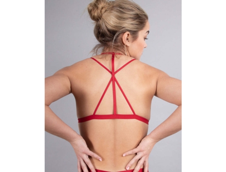 Sujetador de Mujer SCANDALE ÉCO-LINGERIE Triángulo Sleek Rojo (S)