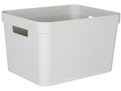 Caja de Almacenamiento EDA Stone 30 Litros PP Blanco