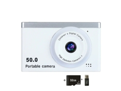 Cámara digital compacta 4K HD de 24 pulgadas con luz blanca y 32 g de capacidad Yizhood