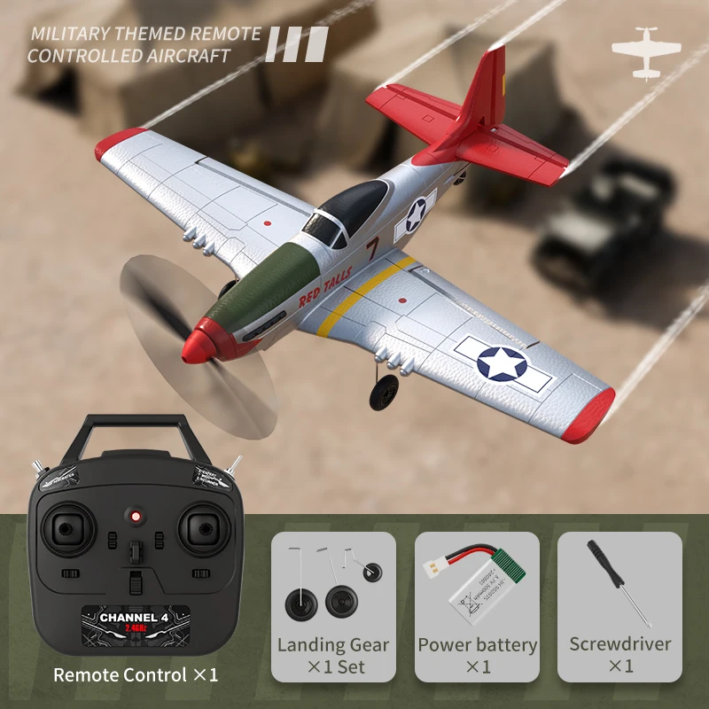 Avión Teledirigido, Radio 2,4g, 4 Canales, 6 Ejes, Envergadura De 410 Mm