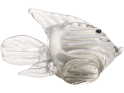 Figura decorativa de pez de cristal soplado para estante, adorno de animal marino de vidrio, centro de mesa hecho a mano para el hogar GOKOCO