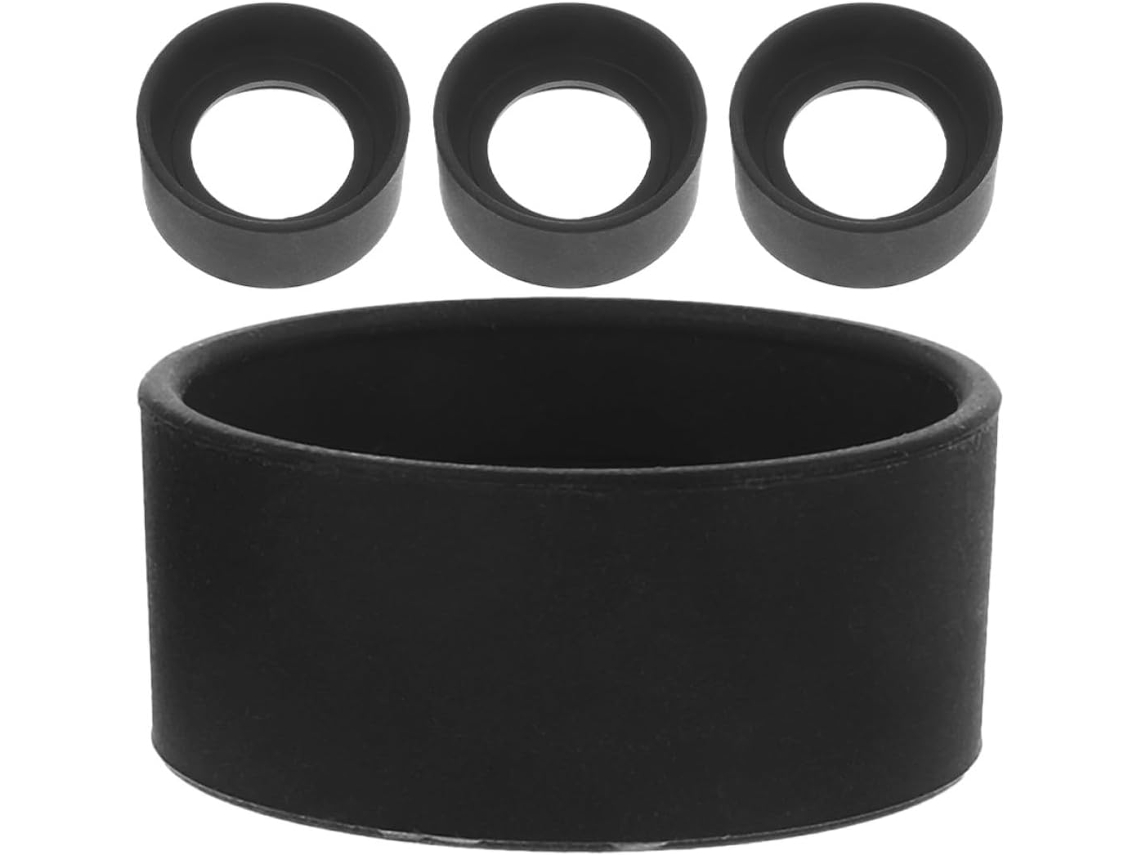 Protectores Oculares De Goma Negra, Juego De 4 Piezas, Estructura Robusta Para Mayor Protección.