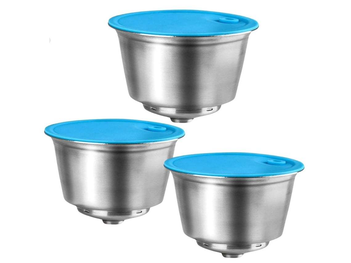 Pack 3 Cápsulas Reutilizables De Acero Inoxidable Para Nescafé Dolce Gusto Mini Me