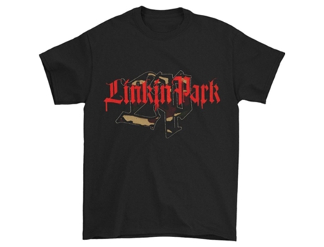 Camiseta ROCKINSTONE Linkin Park Laser Cut Army Logo (M)