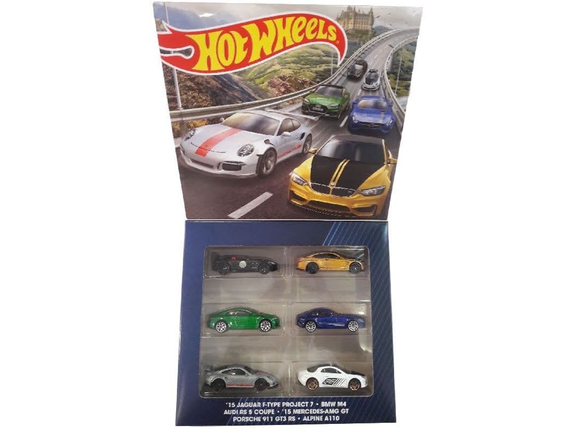 Coche HOT WHEELS Juego de 6 coches (Edad Mínima Recomendada: 3 años - 1:64)