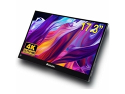 Monitor VERBATIM 32239 (Negro - 17,3" - LCD - 4K Ultra HD - Enchufe EU)
