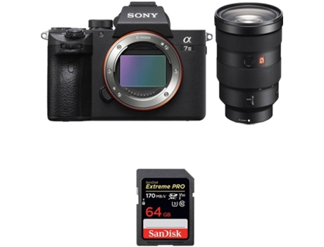 Kit Cámara SONY ALPHA 7 III FE 24-70 mm f/2.8 GM + SanDisk 64 GB (Full-Frame)