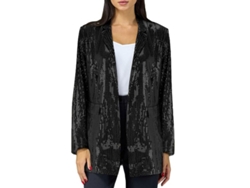 2026-chaqueta De Lentejuelas Para Mujer Casual Con Cierre Abierto Blazer De Manga Larga