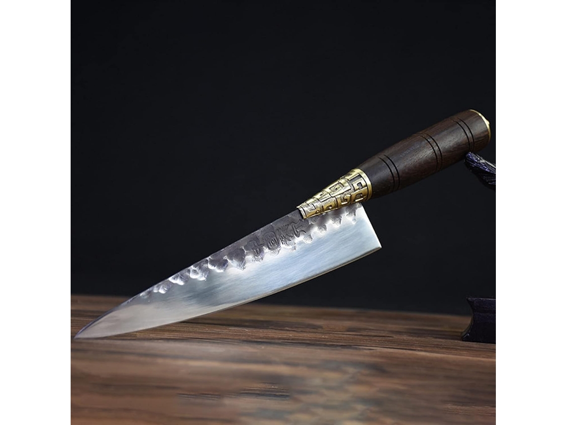 Fabricado En Acero Inoxidable De Alto Contenido Carbono Y Gran Dureza, Este Cuchillo Es Resistente Al Desgaste