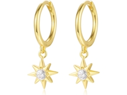 Anillo estrella 2026 con circonita cúbica en plata de ley 925, colgante para mujer.