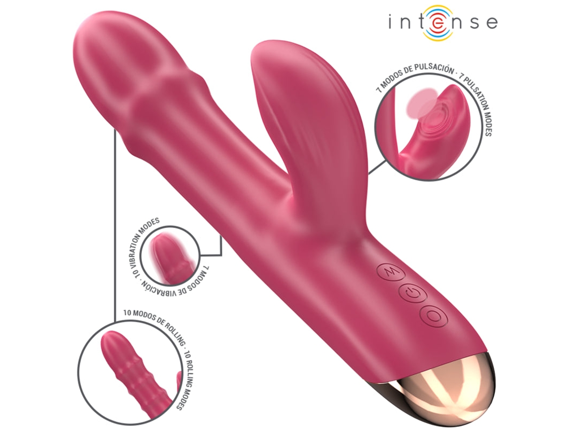 Intense - Vibrador Multifuncional 3 En 1 Chloe Rojo