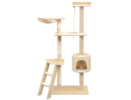 vidaXL Rascador para gatos con poste rascador de sisal 150 cm beige