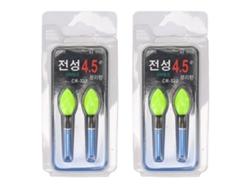 2026rebe-4pcs Linterna Para Flotadores De Pesca Led Reutilizable Palo De Pesca Glow Sticks Luz Verde Para Pesca Nocturna