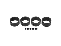 4 Piezas Anillo Reforzado De Copa De Unión De Aluminio Para Traxxas Xrt 8s Coches Rc 1/6 Negro