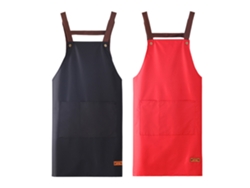 2 Unidades Delantal De Cocina, Resistente A Goteo Con 2 Bolsillos, Delantales De Cocina Para Mujer Y Hombre