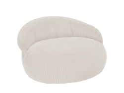 Puff Xxl Desenfundable De Pana Bananair 110 X 100 Cm Beige