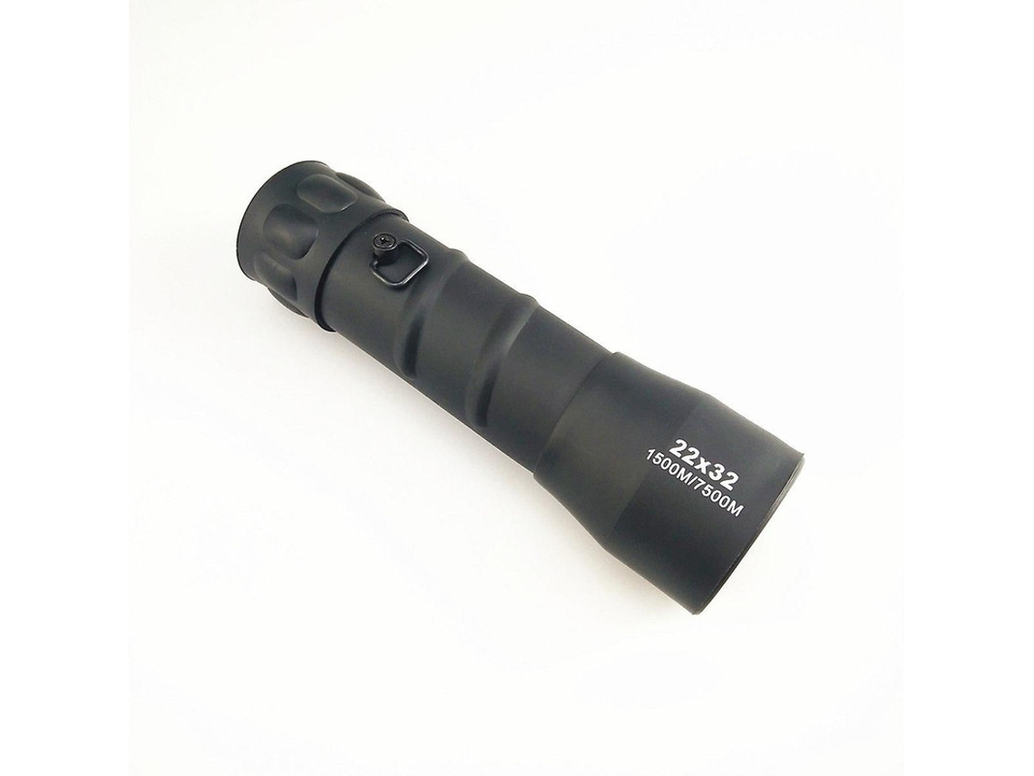 Monocular portátil de alta definición con visión amplia, ocular retráctil y lente óptica de vidrio multicapa 22x32 negro Gusshious